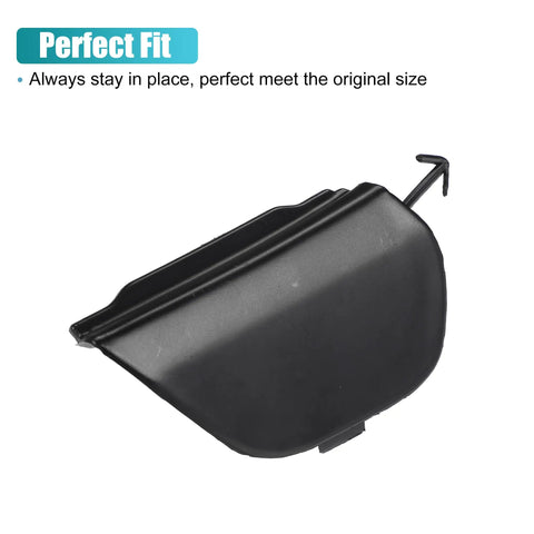 Front Right Unpainted Black Bumper Tow Hook Cover For Toyota Prius C 2015 2017 Replacement Eye Cap OE 52127-52947