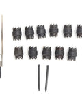 13-Piece Spot Weld Cutter Set For Electric Drill, 3/8 Inch Double-Sided Cutting Kit For Removing Welds, includes drill bit and cutters
