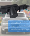 Universal 4 Pack Car Door Lock Actuators 12V 2 Wire High Power Central Locking System Kit shown with car background