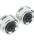 2.44 Inch OD Trailer Axle Dust Cap Kit With Two Rubber Plugs And Bearing Grease Caps For Boat Trailer Wheel Hub 5200 And 6000 Lb Axles