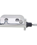 Built Tough Electric Brake Booster And Master Cylinder Kit For Front Rear Disc Brakes Featuring Twelve Volt Hydraulic Muscle that shows polished housing.