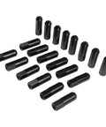 Heavy Duty 20 Pack Black Forged Aluminum Wheel Lug Nuts M12x1.5 Tuner Style Conical Seat 60 Degree Hub Screws Ultra Lightweight Upgrade set