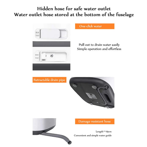Compact Portable Washing Machine Mini Foldable Electric Washer Dryer Combo Energy Efficient Laundry Game Changer water outlet hose details