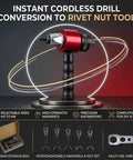 Turn Your Drill Into A Dope Automatic Rivet Nut Gun Kit For M3 To M8 Rivet Nuts And Blind Rivets Includes Quick Change Inserts