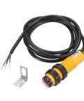 Diffuse Reflection Photoelectric Sensor M18 7 To 30 Cm Sensing Range PNP NC Output 6 To 36 V DC 300 mA With Mounting Bracket Model E3F DS30P2