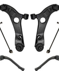 Shop Grade Front Steering And Suspension Service Kit Includes Heavy Duty Lower Control Arms Ball Joints Sway Links And Direct Bolt On Tie Rod Ends For 2012 Hyundai Sonata Limited black control arms sway links tie rod ends