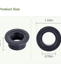 2 Pack Dishwasher Lower Rack Wheel Replacement WD12X26146 Fits WD12X10435 265D1512P002 AP6989036 Size Chart