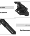 Two Pack Black Barn Door Pull Handles For Indoor Doors And Gates Iron Alloy Built To Last Sleek Modern Look Easy Install