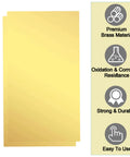 8 Piece Brass Shim Stock Set With 6 Inch By 3 Inch Sheets In 0.001 0.002 0.004 0.006 0.008 0.012 0.016 0.02 Inch Thickness For DIYers Gaskets Washers Spacers And Machining Projects