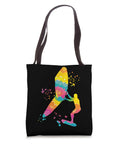 Dope Tie Dye Wing Foil Wingboarding Tote Bag For Wing Surf Fans And Coaches 16 By 16 Inches Carryall Illustrated Design