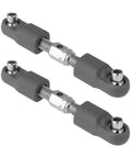 Adjustable RC Car Steering Linkage Pull Rod For MJX Hyper Go 1/14 And 1/16 Series Including 14209 14210 H16PL H16DR H16BM For Precise Tweakable Steering Restore And Easy Upgrades, 2-piece metal rod set