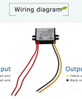 Wiring diagram of Badass Waterproof Step Down Voltage Converter AC DC Power Module With IP67 Sealing And Overload Protection.