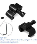 Sliding Barn Door Stop Upgrade Set Black Pair Of Stoppers For Top Track Hardware Prevents Wheels From Slipping Off Rail