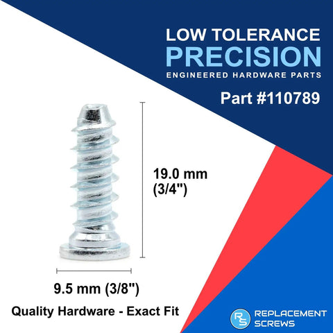 Solid Replacement Bed Rail Screws Heavy Duty Euro Fasteners For Your Ikea Malms Hemsnes Brimnes Bedroom Rig Silver available in 19mm length.