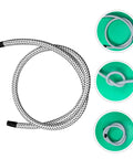 Heavy Duty High Temperature Steam Hose For Garment Steamers And Irons, Flexible PVC Nylon Replacement Tube, universal fit