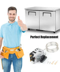 Upgraded True Freezer Temperature Control Kit With Fridge Knob Thermostat For 077B Series Refrigerator Parts shown with installer