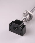 High Precision Ball Screw Assembly 1605 1050mm Kit With End Machining Nut Housing DSG16H And 6.35 By 10mm Coupler Plus BK12 And BF12 Supports mounted
