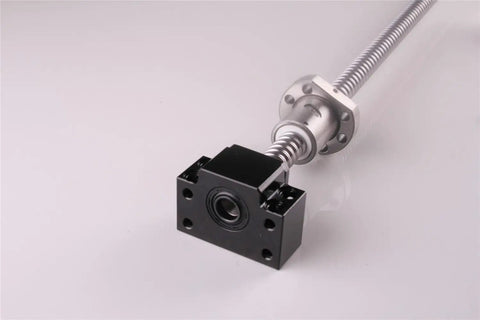 High Precision Ball Screw Assembly 1605 1050mm Kit With End Machining Nut Housing DSG16H And 6.35 By 10mm Coupler Plus BK12 And BF12 Supports mounted