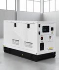 Heavy Duty Portable Generator Set With High Power Output And Quiet Operation in a warehouse setting