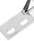 Heavy Duty Refrigerator Door Hinges Stainless Steel Built To Last Rotatable Hinges For Display Cabinets And Freezers Smooth Open And Close High Reliability Commercial Grade Durable Easy Install close-up of slotted steel hinge plate