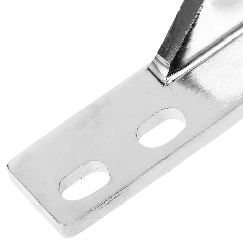 Heavy Duty Refrigerator Door Hinges Stainless Steel Built To Last Rotatable Hinges For Display Cabinets And Freezers Smooth Open And Close High Reliability Commercial Grade Durable Easy Install close-up of slotted steel hinge plate