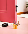 Badass Multi User Insulated Nylon Lockout Hasp With Four Reinforced Holes For Safety Tagout Protocols Built Tough near pink door.