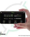 Smartphone displaying control app for Bluetooth DSP Car Audio Processor With Four Output Channels Full Digital Signal Processing
