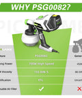 Powerful 700W HVLP Paint Sprayer With 1200ml Large Capacity Tank for furniture cabinets walls doors garden fences and chairs