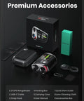 GenePro G1 Touchscreen GPS Rangefinder With Slope And 43,000 Plus Preloaded Courses surrounded by premium accessories