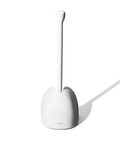 Hassle Free Toilet Plunger With Drip Proof Cover For Zero Mess And Easy Under Sink Storage, white with solid handle.