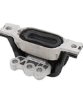 Rock Solid Front Engine Motor Mount Replacement Fits Chevy Captiva Sport Equinox And Gmc Terrain 2 4L Engines 2010 To 2017 Zero Drama Easy Install Swap, black and metal design, side view.