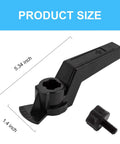 Pool Valve Handle And Knob Kit For OV3 1500 1.5 Inch To 2 Inch Socket 3 Port CPVC Valve Replacement Parts Black 2 Pack