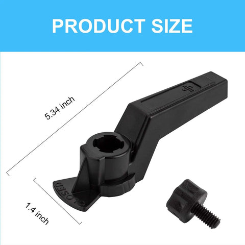 Pool Valve Handle And Knob Kit For OV3 1500 1.5 Inch To 2 Inch Socket 3 Port CPVC Valve Replacement Parts Black 2 Pack