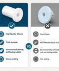 8Pcs Heavy Duty 3/4 Inch Wire Cable Grommets For Starlink Pass Through With Wall Hole Cutouts, silicone vs plastic