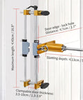 Battle Tested Door Lock Hole Opener Kit And Precision Mortising Jig For Wooden Doors Hardware Installation with adjustable track.