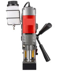 Heavy Duty Magnetic Drill Press With Variable Speed Control For Steel Metal Cutting And Fabrication top view with power switch