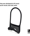 Flexible Sling Sponge Holder for Kitchen Sink No Suction Cups Non Slip Caddy That Grips Faucets and Sink Dividers Dries Sponges