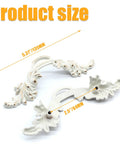 Six Piece Vintage Cabinet Handles Set For European Style Shabby Chic Furniture Drawer Pulls showing size and design details