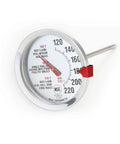 Go To All Purpose Meat Thermometer For Oven And Bbq With Large Two Point Five Inch Dial Stainless Steel Stem And Housing