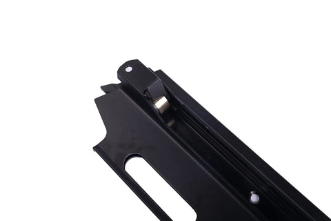 Close-up of NR2183 Aluminum Magazine For 21 Degree Framing Nailer 3 Pack Replacement Parts Easy Install Beefed Up Heavy Duty Aftermarket Upgrade.