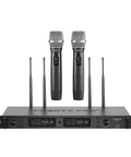 Wireless Microphone System Built For Stage Pros And Studio Setups With True Diversity UHF Dual Handheld Mics Auto Scan 2x1000 Channels