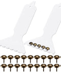 7.5 Inch Quick Fancy Nailer Spacer Set With Two White Spacers And 200pcs Antique Bronze Round Decorative Nails for DIY craft and furniture renovation.