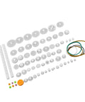 Assorted Durable Plastic Gear Kit With Pulleys Belts And Crown Gears For DIY Models And Robotics 75 Varieties Gear Set For Motors