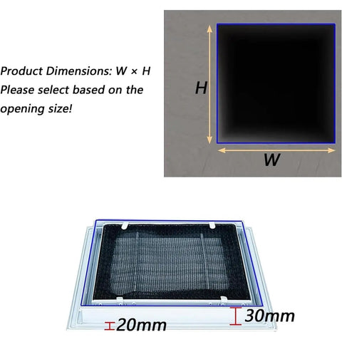 30 By 30 Inch Solid Steel Air Return Vent Cover With Built In Filter Grid And Sweet Black Coating for HVAC airflow diagram.