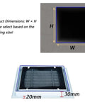Pro Level Steel Return Air Vent Cover 22 X 30 Inches with dimensions for seamless airflow and installation in HVAC setups.