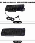 Back view of new and old models of Dope Universal Sustain Pedal For Digital Pianos And MIDI Keyboards One Quarter Inch Jack