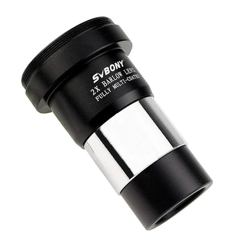 2x Barlow Lens for 1.25 Inch Eyepieces With M42 Thread, Multi Coated Broadband Green Film, Telescope Accessory, side view