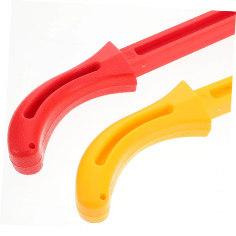 Two Piece Woodworking Safety Push Stick Set Yellow And Red Gripper Blocks For Carpentry Table Saw Router Jointer And Shaper Safe Material Handling And Precise Cuts