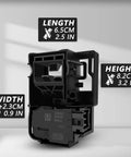 No Sweat Ge Top Load Washer Lid Lock Switch Wh01X27954 Replacement Part dimensions, length 6.5cm, height 8.2cm, width 2.3cm.