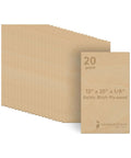 Woodpeckers Baltic Birch plywood sheets, 12 x 20 x 1/8 in, 20-pack, natural wood color, front view